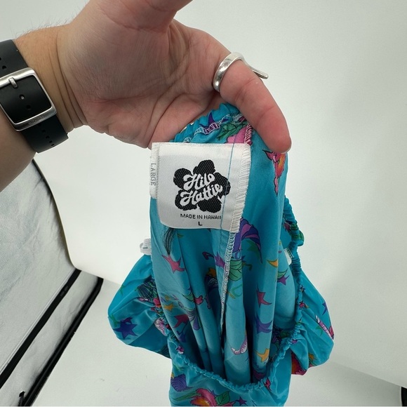 Hilo Hattie Vintage Made in Hawaii Mumu kaftan Size Large novelty print - Picture 3 of 5